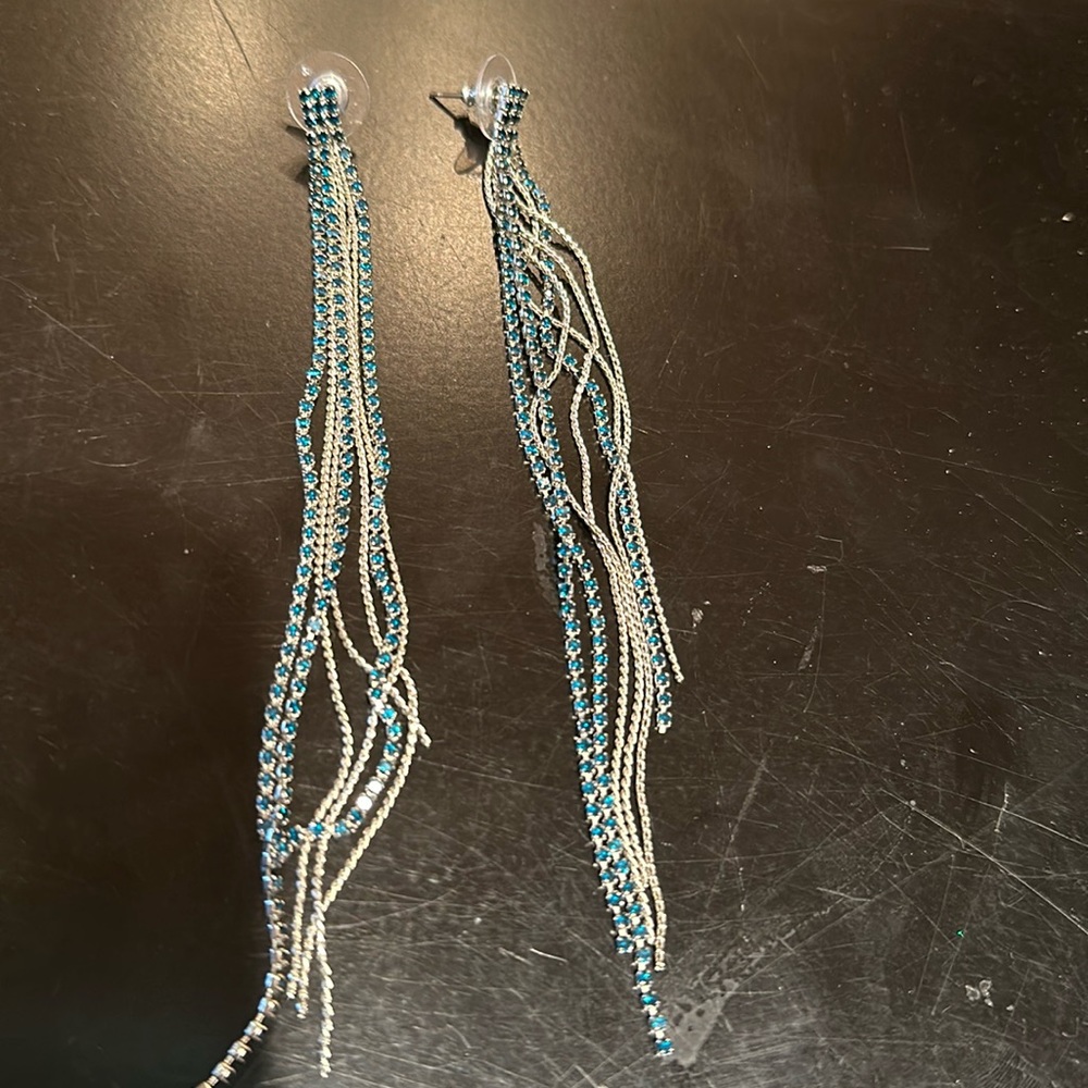 Crystal earrings.